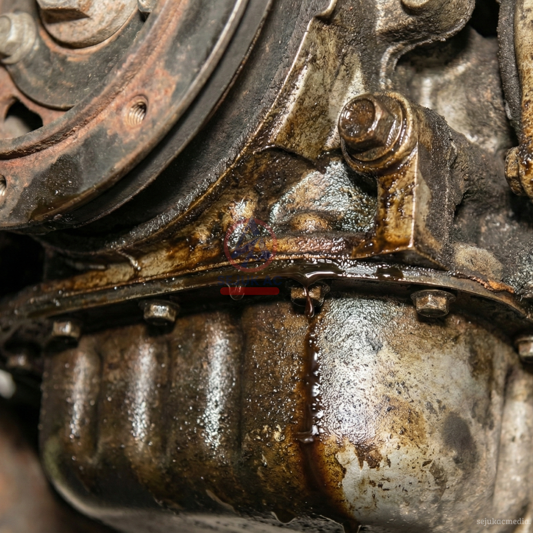 Penyebab rembesan oli pada mesin mobil