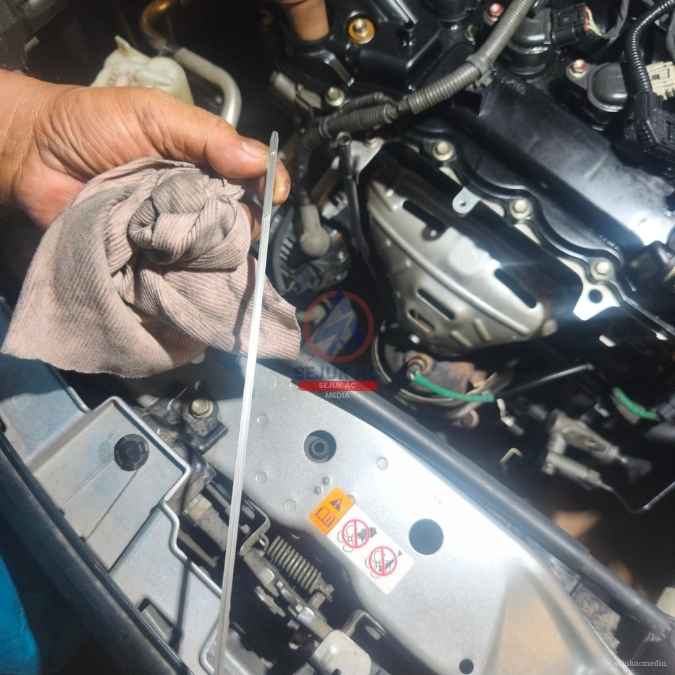 cara membaca dipstick oli mobil